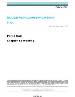 DNV DNVGL-RU-SHIPS PART 3 CHAPTER 13