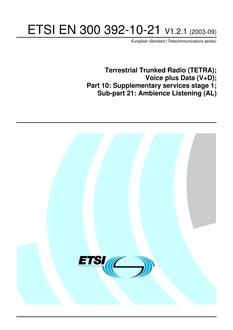 ETSI EN 300 392-10-21