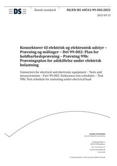 DANSK DS/EN IEC 60512-99-002