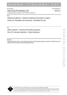CEI CLC/TS 50131-2-8