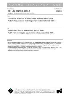 CEI UNI EN/ISO 4064-4