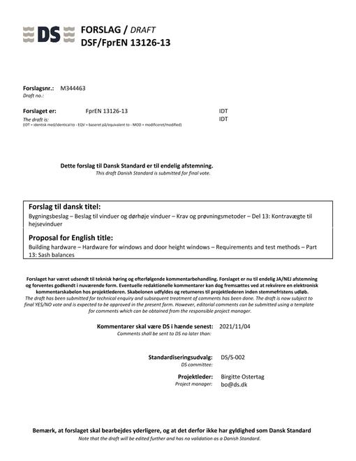 DANSK DSF/FPREN 13126-13