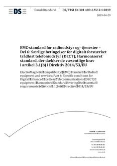 DANSK DS/ETSI EN 301 489-6 V2.2.1