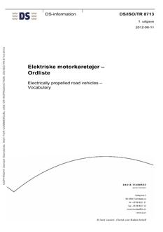 DANSK DS/ISO/TR 8713