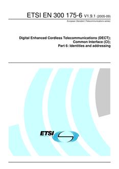 ETSI EN 300 175-6