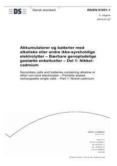 DANSK DS/EN 61951-1