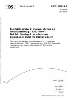 DANSK DS/EN 61326-2-6