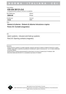 CEI EN 50131-2-6