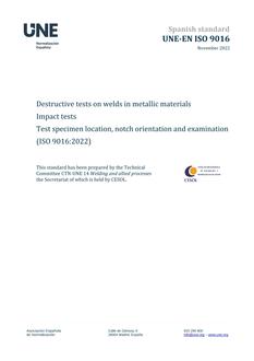 AENOR UNE-EN ISO 9016