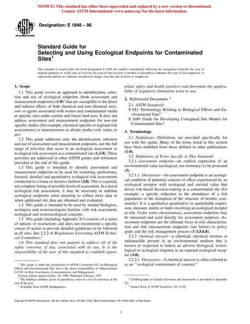 ASTM E1848-96