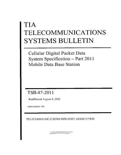 TIA TSB-87-2011