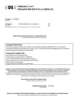 DANSK DSF/PREN 300 220-4 V1.1.1 (2016-11)