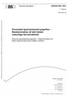 DANSK DS/EN ISO 7541
