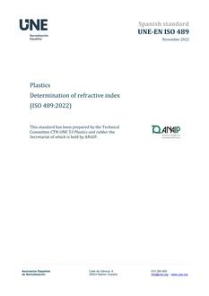 AENOR UNE-EN ISO 489