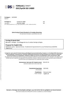 DANSK DSF/FPREN ISO 14889