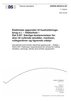 DANSK DS/EN 60335-2-97