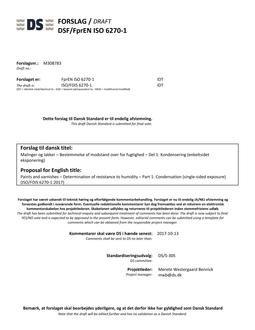 DANSK DSF/FPREN ISO 6270-1