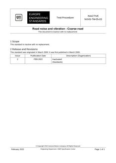 GME NVHS-TM-05-03