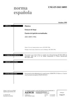 AENOR UNE-EN ISO 10093