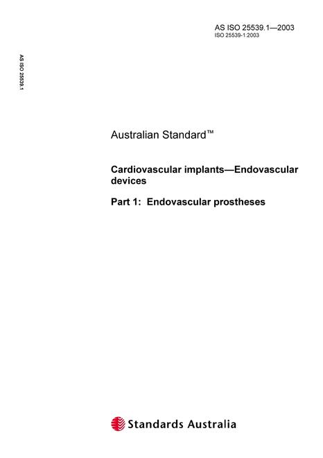 AS ISO 25539.1-2003