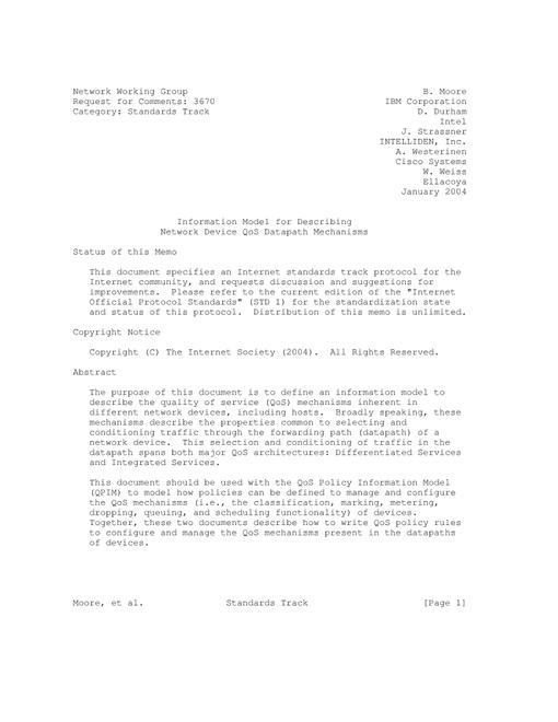 IETF RFC 3670