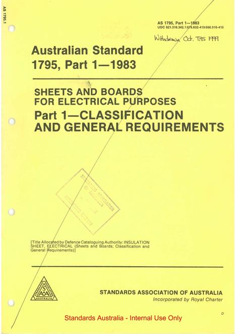 AS 1795.1-1983