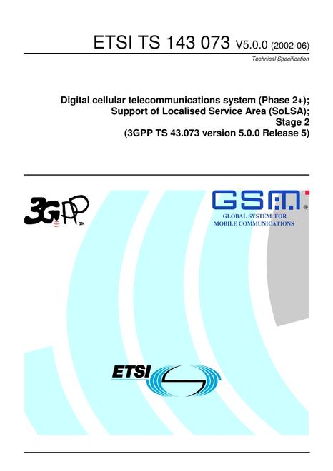 ETSI TS 143 073