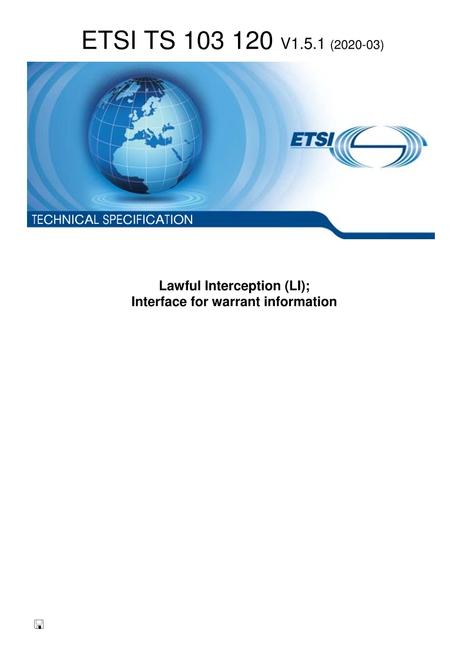 ETSI TS 103 120