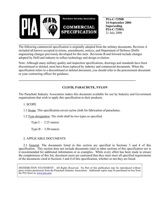 PIA PIA-C-7350B