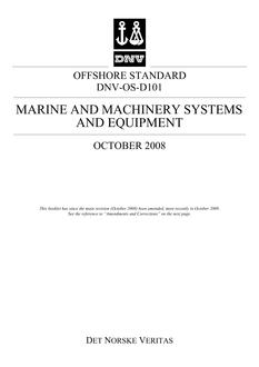 DNV DNV-OS-D101