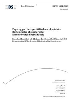 DANSK DS/EN 1104
