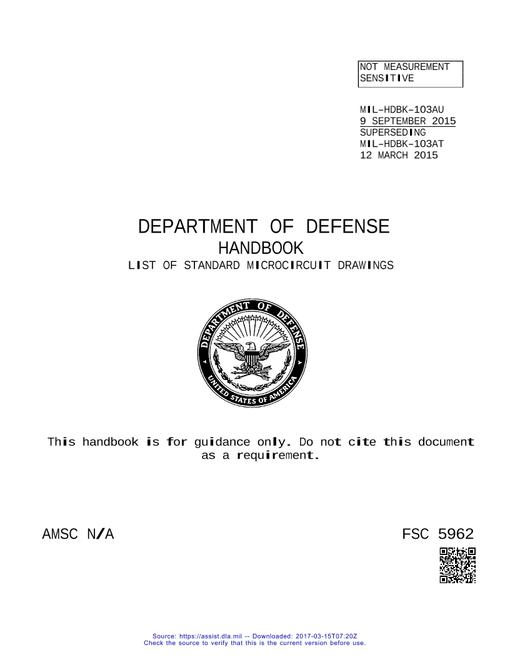 MIL MIL-HDBK-103AU