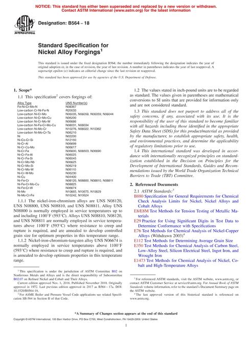 ASTM B564-18