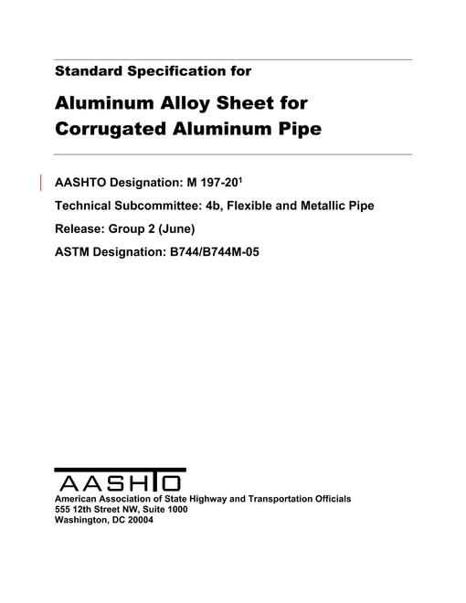 AASHTO M 197-20