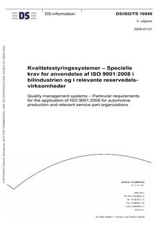 DANSK DS/ISO/TS 16949