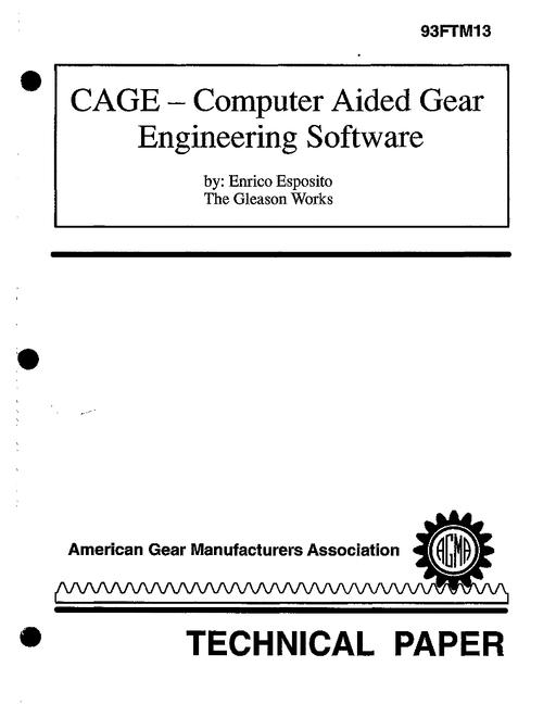 AGMA 93FTM13