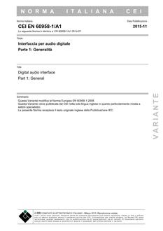 CEI EN 60958-1