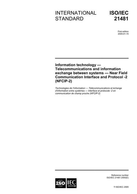 ISO/IEC 21481:2005