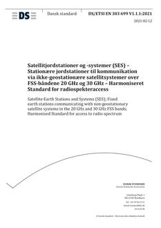 DANSK DS/ETSI EN 303 699 V1.1.1