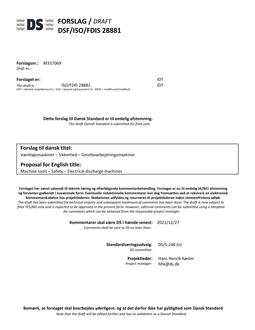 DANSK DSF/ISO/FDIS 28881