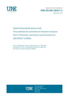 AENOR UNE-EN ISO 28927-2