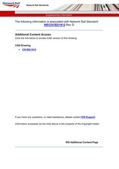 NR NR/CIV/SD/1812 ISSUE D