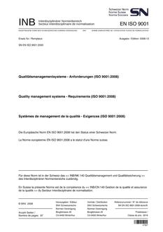 SNV SN EN ISO 9001