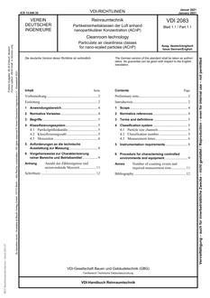 VDI VDI 2083 BLATT 1.1