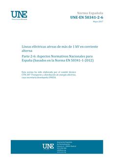 AENOR UNE-EN 50341-2-6