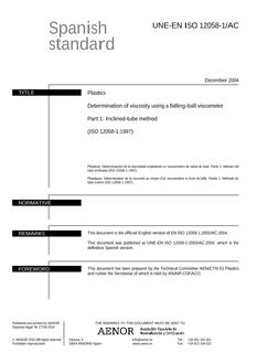 AENOR UNE-EN ISO 12058-1