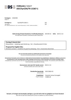 DANSK DSF/FPRCEN/TR 15367-1