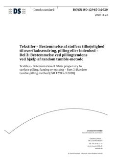 DANSK DS/EN ISO 12945-3