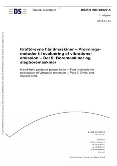 DANSK DS/EN ISO 28927-5