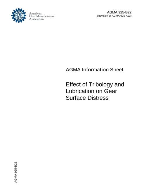 AGMA 925-B22